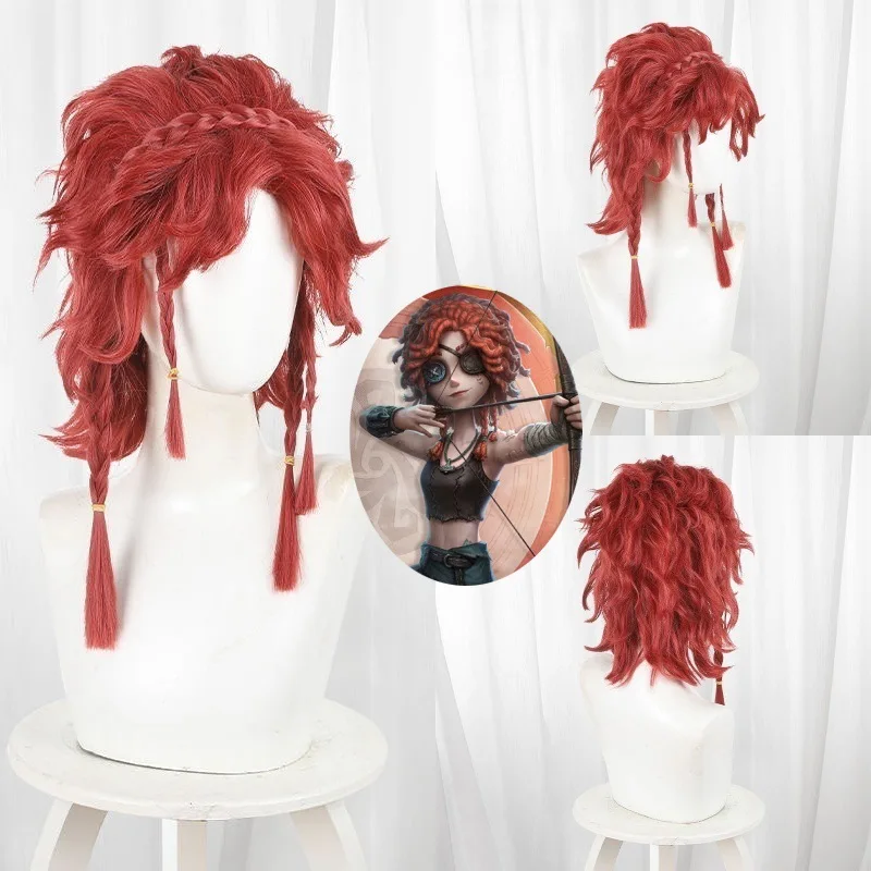 Anime Game Identity V Archer Cosplay Wig Brynhildr Vilulf Red Short Hair with Rose net Braid Heat resistant synthetic fiber hair
Anime Game Identity V Archer Cosplay Wig Brynhildr Vilulf Red Short Hair with Rose net Braid Heat resistant synthetic fiber hair