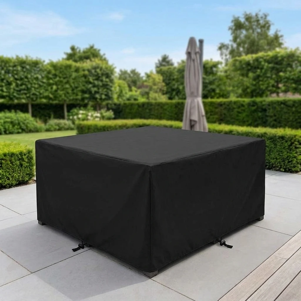 210D Oxford Cloth Square Outdoor Sofa Cover Patio Chair Protector with Windproof Straps
210D Oxford Cloth Square Outdoor Sofa Cover Patio Chair Protector with Windproof Straps
