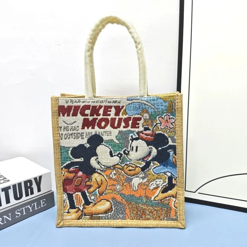 Disney Cute Winnie The Pooh Fashionable Cartoon Handbag Small Sized Linen Hand Bag Portable Shoulder Bags Commute Companion Gift
Disney Cute Winnie The Pooh Fashionable Cartoon Handbag Small Sized Linen Hand Bag Portable Shoulder Bags Commute Companion Gift