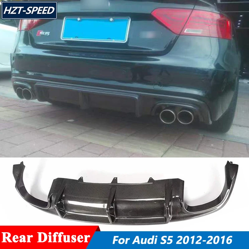 Диффузор заднего бампера из настоящего углеродного волокна в стиле RS для Audi S5 2012-2016
Диффузор заднего бампера из настоящего углеродного волокна в стиле RS для Audi S5 2012-2016