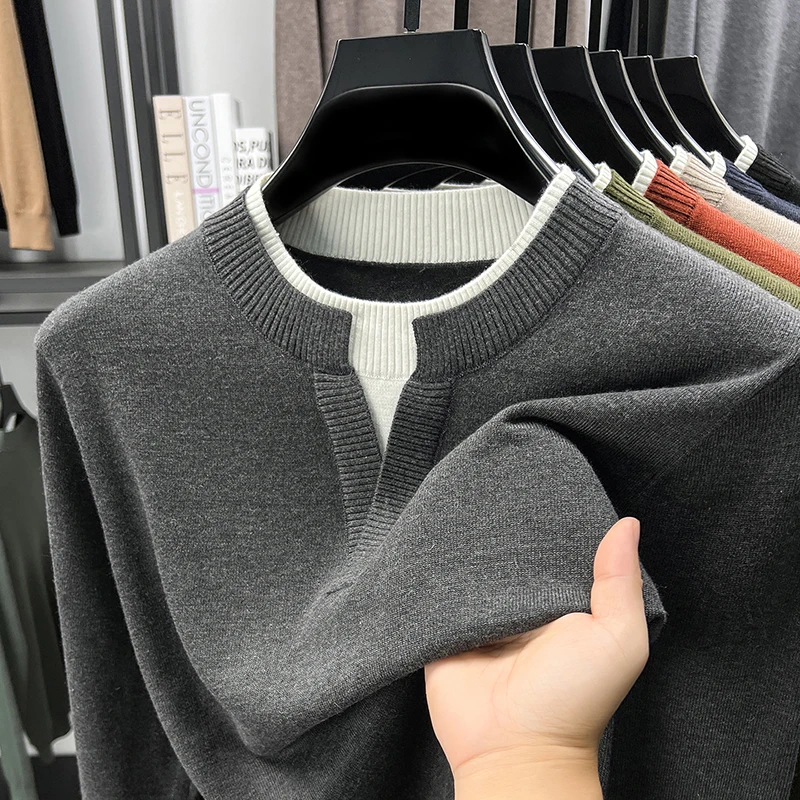 Шерстяной пуловер, мужская осенне-зимняя трикотажная рубашка с круглым вырезом, новинка 2025 года, стильный повседневный модный свитер для молодежи и среднего возраста
Шерстяной пуловер, мужская осенне-зимняя трикотажная рубашка с круглым вырезом, новинка 2025 года, стильный повседневный модный свитер для молодежи и среднего возраста
