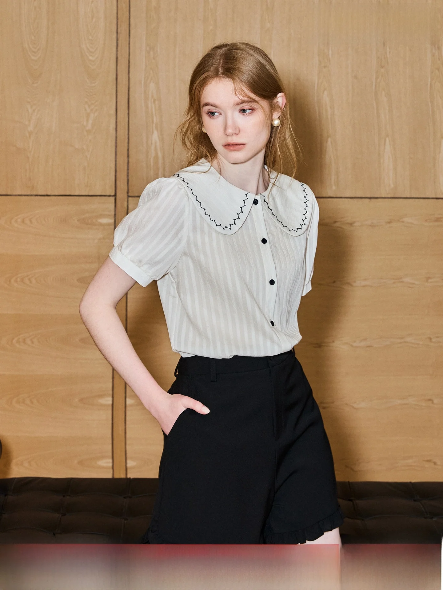 KUHNMARVIN Sweet Style Embroidered Short Sleeve Doll Collar Shirt Women's Korean Style Commute Wind Breathable Skin-friendly
KUHNMARVIN Sweet Style Embroidered Short Sleeve Doll Collar Shirt Women's Korean Style Commute Wind Breathable Skin-friendly