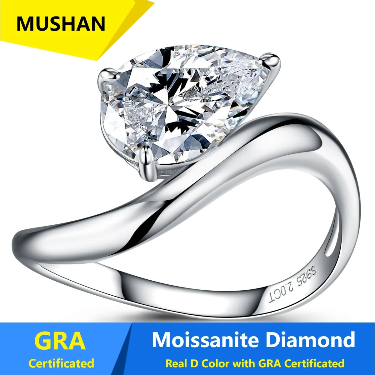 MUSHAN Luxury Jewelry 925 Sterling Silver Ring Band Women GRA Certificated Moissanite Diamond Emerald D Color Rings Fine Jewelry
MUSHAN Luxury Jewelry 925 Sterling Silver Ring Band Women GRA Certificated Moissanite Diamond Emerald D Color Rings Fine Jewelry