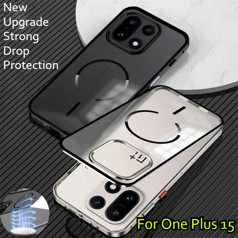 Магнитный чехол для Magsafe OnePlus 15 Ace 6 5 Pro, сверхлегкий металлический каркас из алюминиевого сплава, матовый прозрачный акриловый чехол с защитой от царапин
Магнитный чехол для Magsafe OnePlus 15 Ace 6 5 Pro, сверхлегкий металлический каркас из алюминиевого сплава, матовый прозрачный акриловый чехол с защитой от царапин