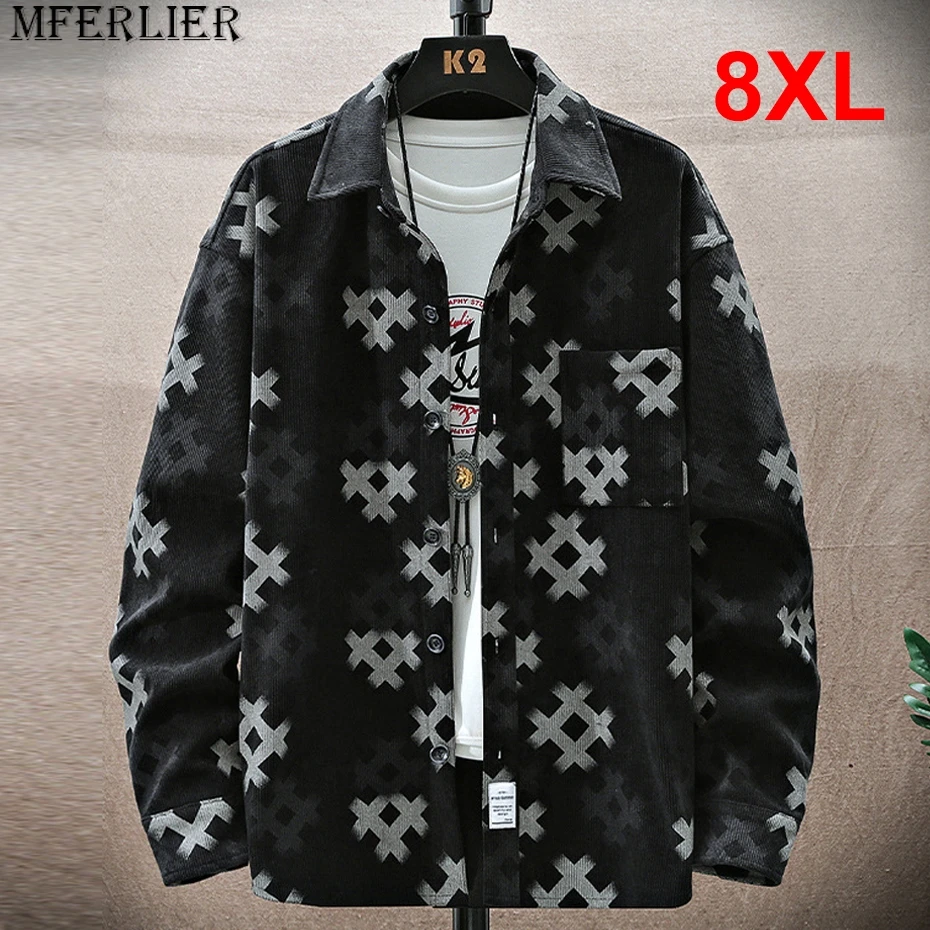 Long Sleeve Shirts Jacket Men Plus Size 8XL Cargo Shirts Autumn Spring Fashion Casual Plaid Shirt Big Size 8XL
Long Sleeve Shirts Jacket Men Plus Size 8XL Cargo Shirts Autumn Spring Fashion Casual Plaid Shirt Big Size 8XL