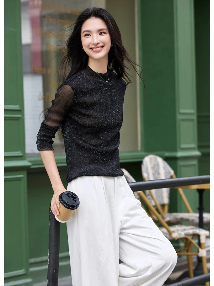 VIMLY Woman Knitting Sweater Slim Autumn 2025 Casual Female Long Sleeve Sweater Stand Neck Strecth Pullover Ladies Tops A2528 
VIMLY Woman Knitting Sweater Slim Autumn 2025 Casual Female Long Sleeve Sweater Stand Neck Strecth Pullover Ladies Tops A2528