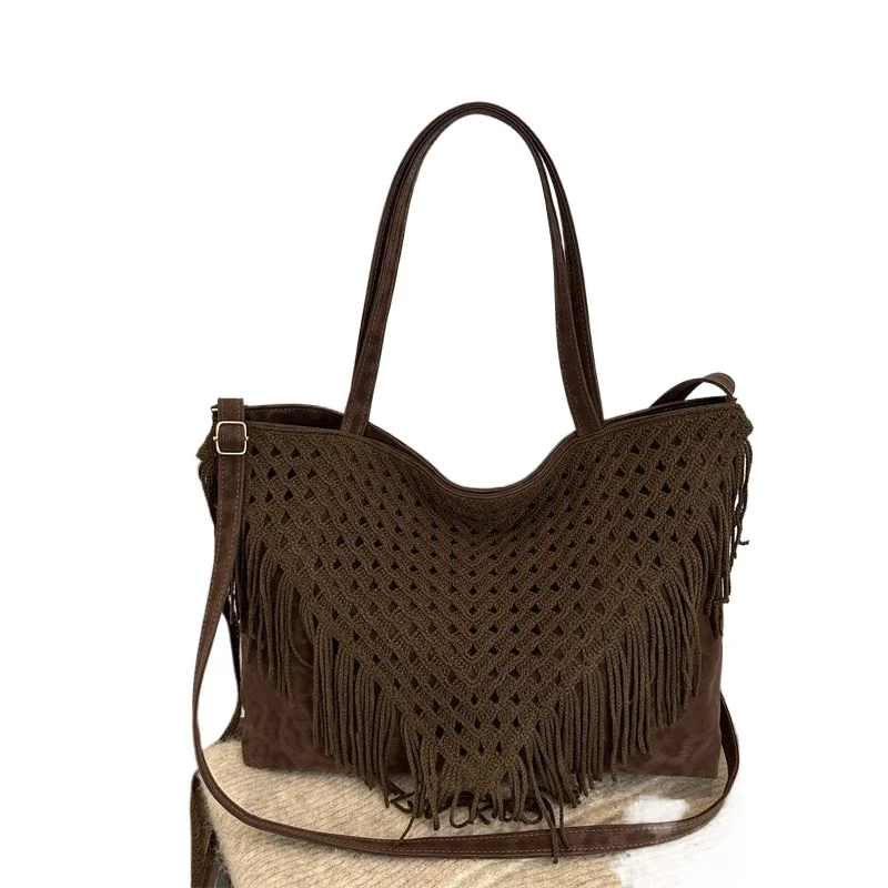 Новый нишевый дизайн, полая сумка Maillard в богемном стиле в стиле ретро с бахромой, женская сумка-мессенджер, сумки большой емкости с высоким уровнем внешнего вида)
Новый нишевый дизайн, полая сумка Maillard в богемном стиле в стиле ретро с бахромой, женская сумка-мессенджер, сумки большой емкости с высоким уровнем внешнего вида)