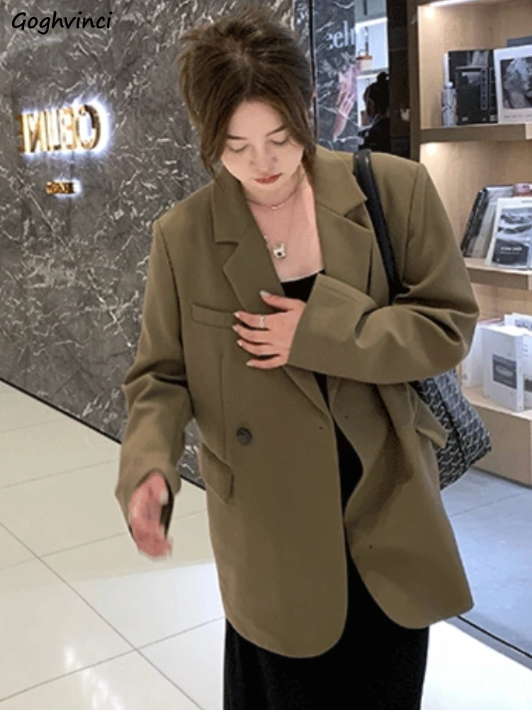 Blazers Women Solid All-match Design Single Button Attractive Simple Office Lady Ulzzang Streetwear Loose Holiday Trendy Elegant
Blazers Women Solid All-match Design Single Button Attractive Simple Office Lady Ulzzang Streetwear Loose Holiday Trendy Elegant