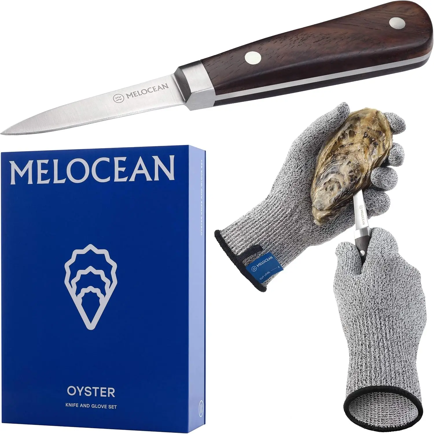 Premium Oyster Shucking Knife and Gloves Set with Bonus Ebook in Elegant Box
Premium Oyster Shucking Knife and Gloves Set with Bonus Ebook in Elegant Box