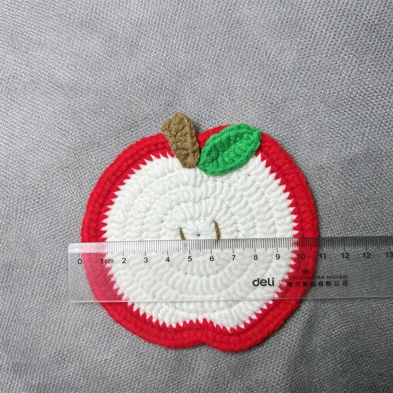 Custom Name Apple Crochet Coaster, Personalized Handmade Knitted Cup Mat, Cute Fruit Insulation Pad, Boho Home Decor, Housewarmi
Custom Name Apple Crochet Coaster, Personalized Handmade Knitted Cup Mat, Cute Fruit Insulation Pad, Boho Home Decor, Housewarmi