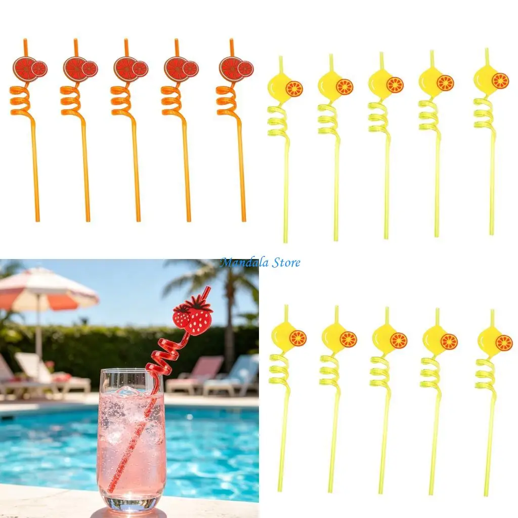 U2JC 5PCS Spirals Straws Set With Soft Tip Drinking Tubes Suitable For Hot Cold Beverages Birthday Party Decoration Supplies
U2JC 5PCS Spirals Straws Set With Soft Tip Drinking Tubes Suitable For Hot Cold Beverages Birthday Party Decoration Supplies