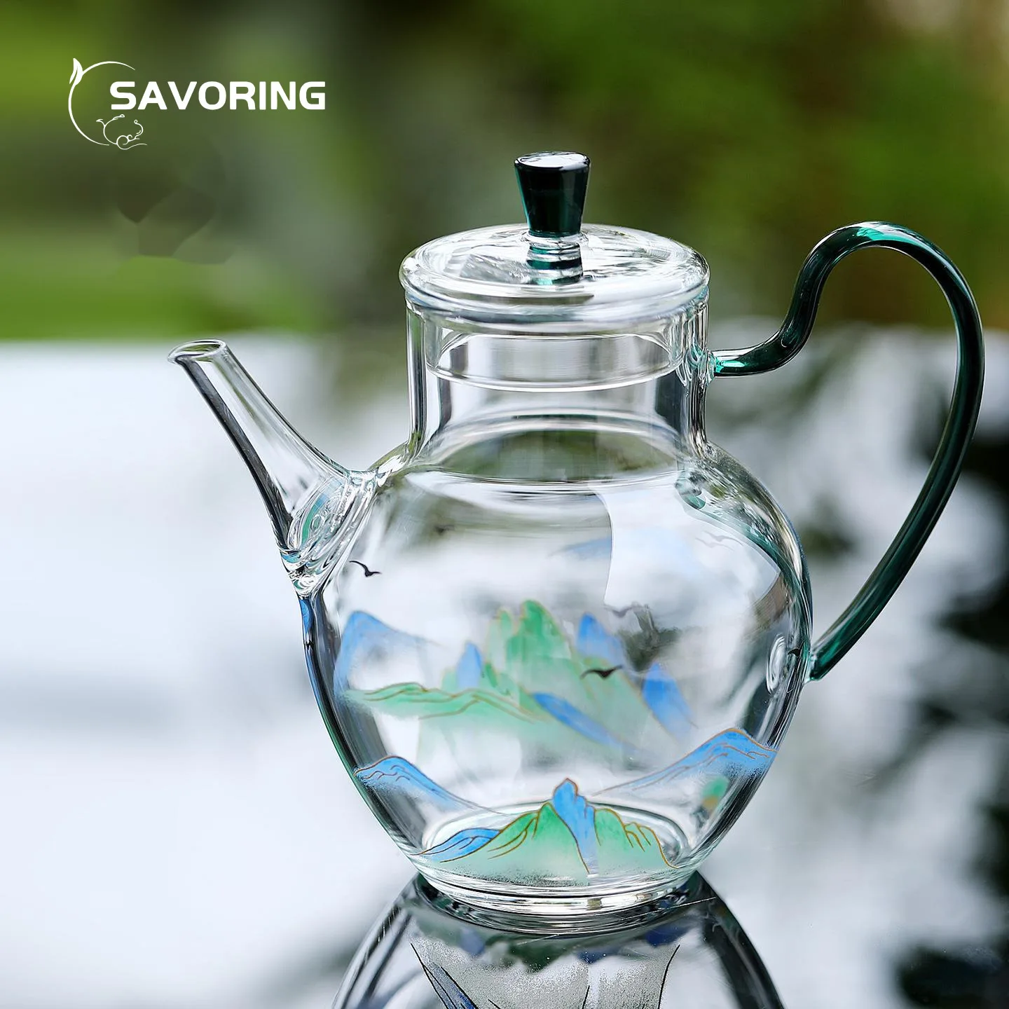Landscape Painting Glass Teapot Tea Infuser Teapot With Infuser Holder Tea Brewing Kettle Pots Chinese Pot Puer Ceremony Bowl
Landscape Painting Glass Teapot Tea Infuser Teapot With Infuser Holder Tea Brewing Kettle Pots Chinese Pot Puer Ceremony Bowl