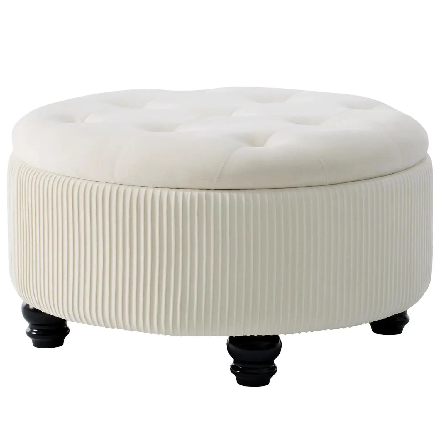 4-in-1 24Inch Round Storage Ottoman, Modern Tufted Fabric Circle Storage Coffee Table with Removable Lid,, Customized
4-in-1 24Inch Round Storage Ottoman, Modern Tufted Fabric Circle Storage Coffee Table with Removable Lid,, Customized