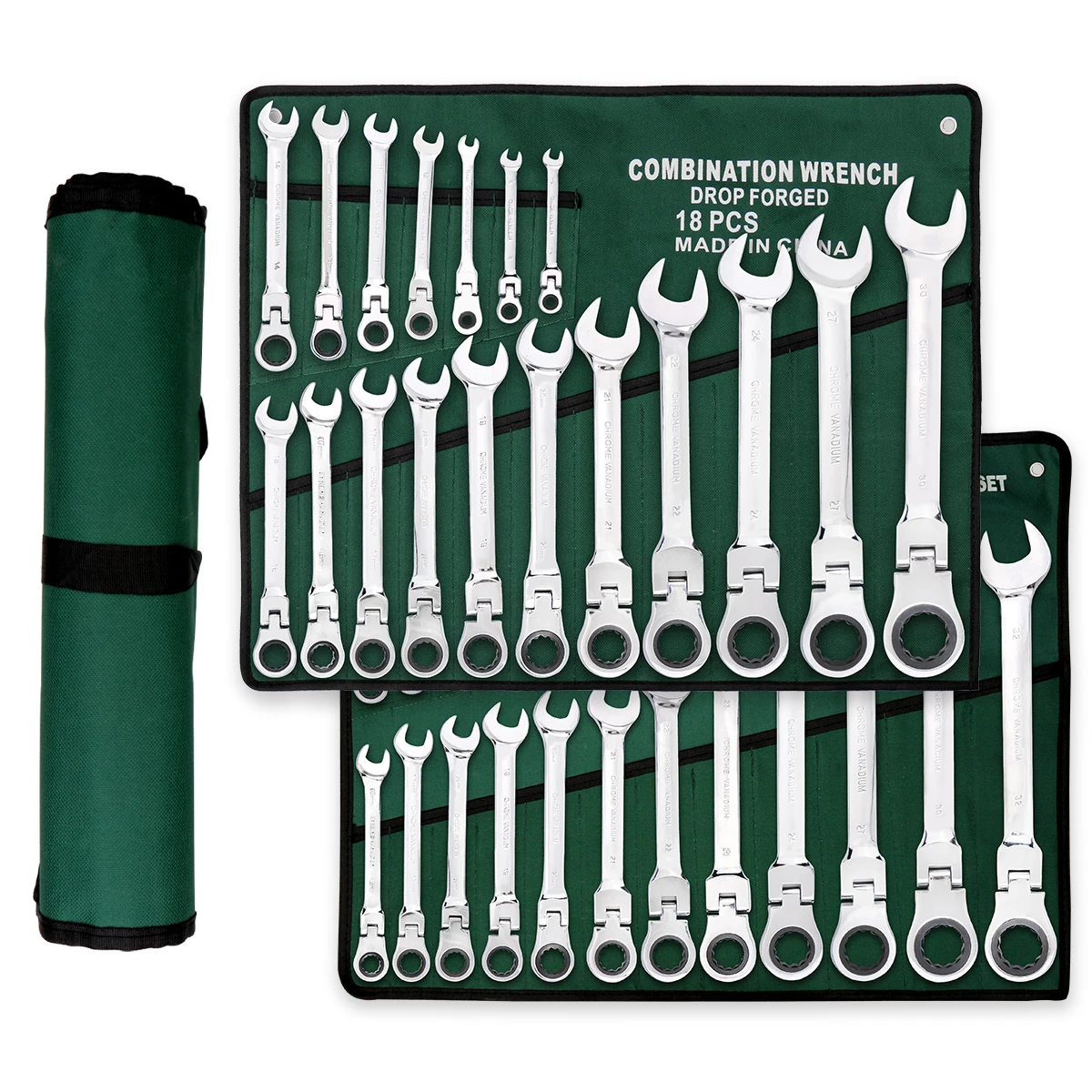 Ratchet Handle Wrench Set 8-24mm Movable Head Wrench With Canvas Bag Multi-Functional Tool Repair Car Bike Handle Spanner Set
Ratchet Handle Wrench Set 8-24mm Movable Head Wrench With Canvas Bag Multi-Functional Tool Repair Car Bike Handle Spanner Set