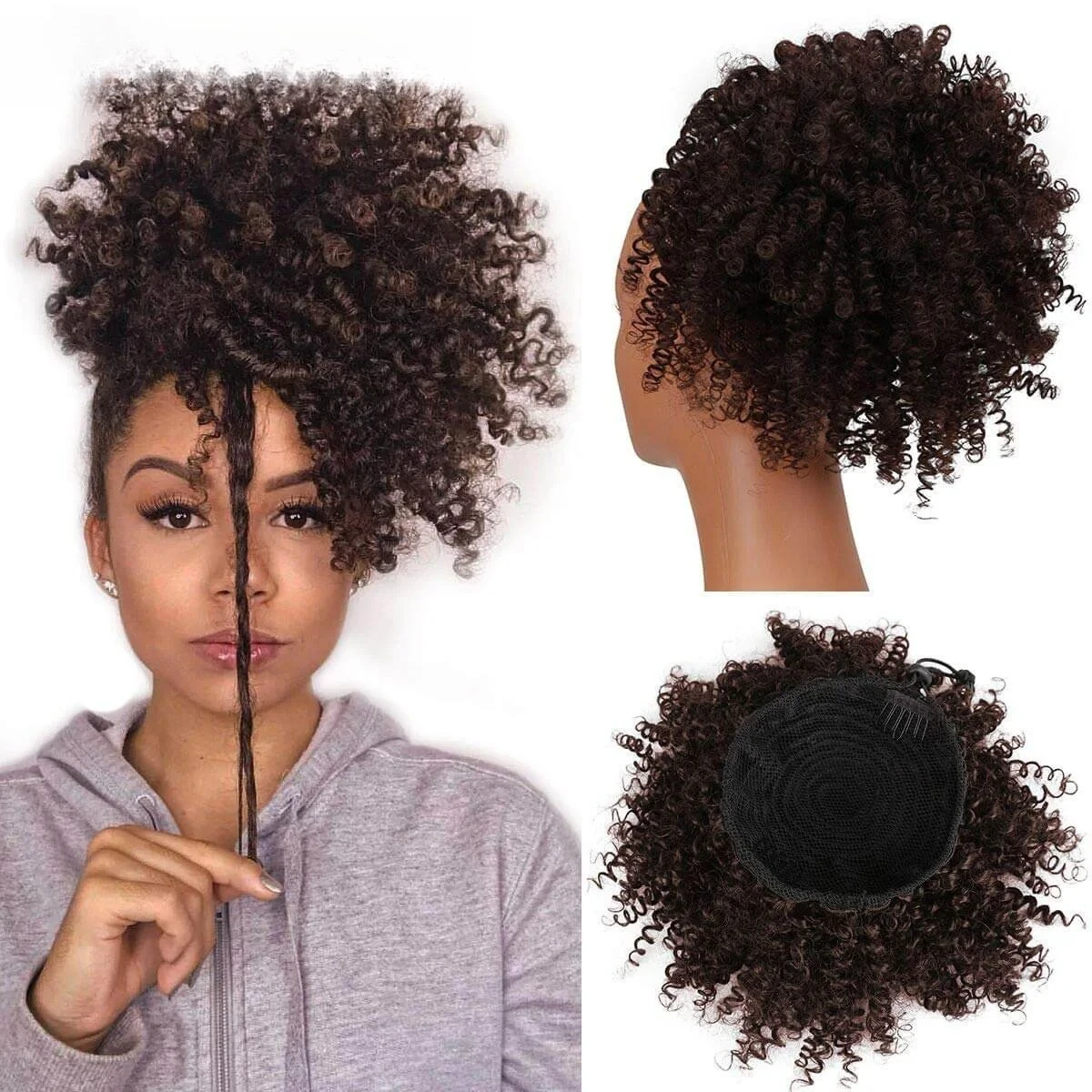 Synthetic Afro Puff Curly Chignon 12inch Short Kinky Curly Drawstring Ponytail Hair Extension Hairpieces For Women шиньон для волос peluca corta coque de cabelo cacheado chignon cheveux afro postiche cheveux afro
Synthetic Afro Puff Curly Chignon 12inch Short Kinky Curly Drawstring Ponytail Hair Extension Hairpieces For Women шиньон для волос peluca corta coque de cabelo cacheado chignon cheveux afro postiche cheveux afro