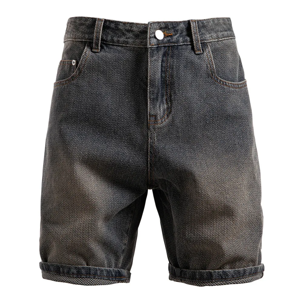 New men's high-quality herringbone denim shorts, fashionable and casual denim shorts, versatile daily casual wear for summer.
New men's high-quality herringbone denim shorts, fashionable and casual denim shorts, versatile daily casual wear for summer.