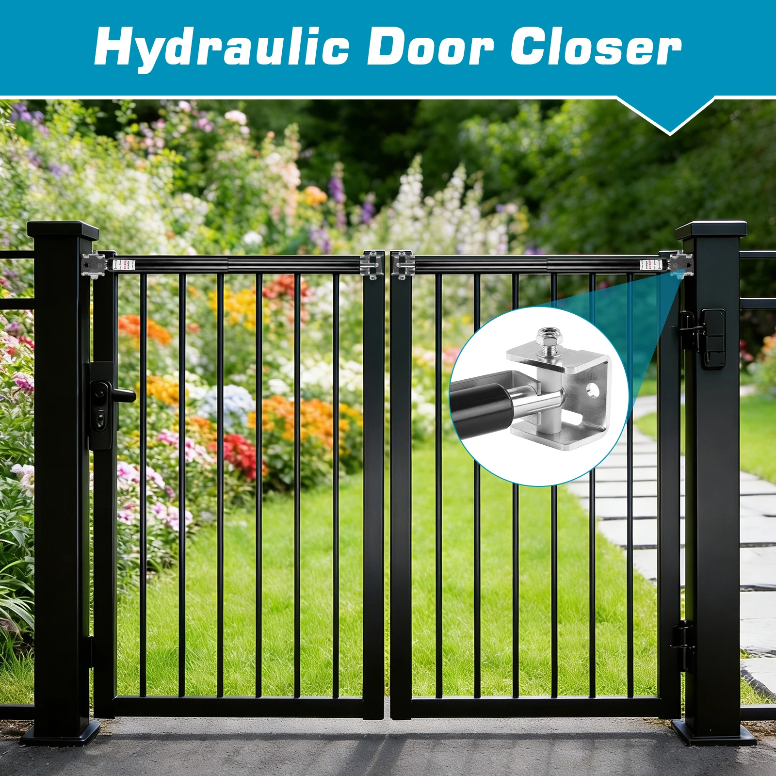 6Pcs TB200B Heavy Duty Gate Closers 60 To 140 Pounds in Weight Protective Door Holder Hardware 40 To 64 Inches in Width
6Pcs TB200B Heavy Duty Gate Closers 60 To 140 Pounds in Weight Protective Door Holder Hardware 40 To 64 Inches in Width