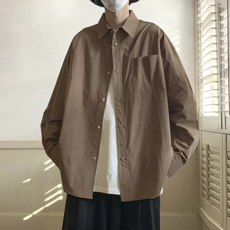2023 Solid Shirts Men Long Sleeved Tops Male Korean Comfortable Blouses Casual Loose Classic Single Breasted Clothing Y124
2023 Solid Shirts Men Long Sleeved Tops Male Korean Comfortable Blouses Casual Loose Classic Single Breasted Clothing Y124