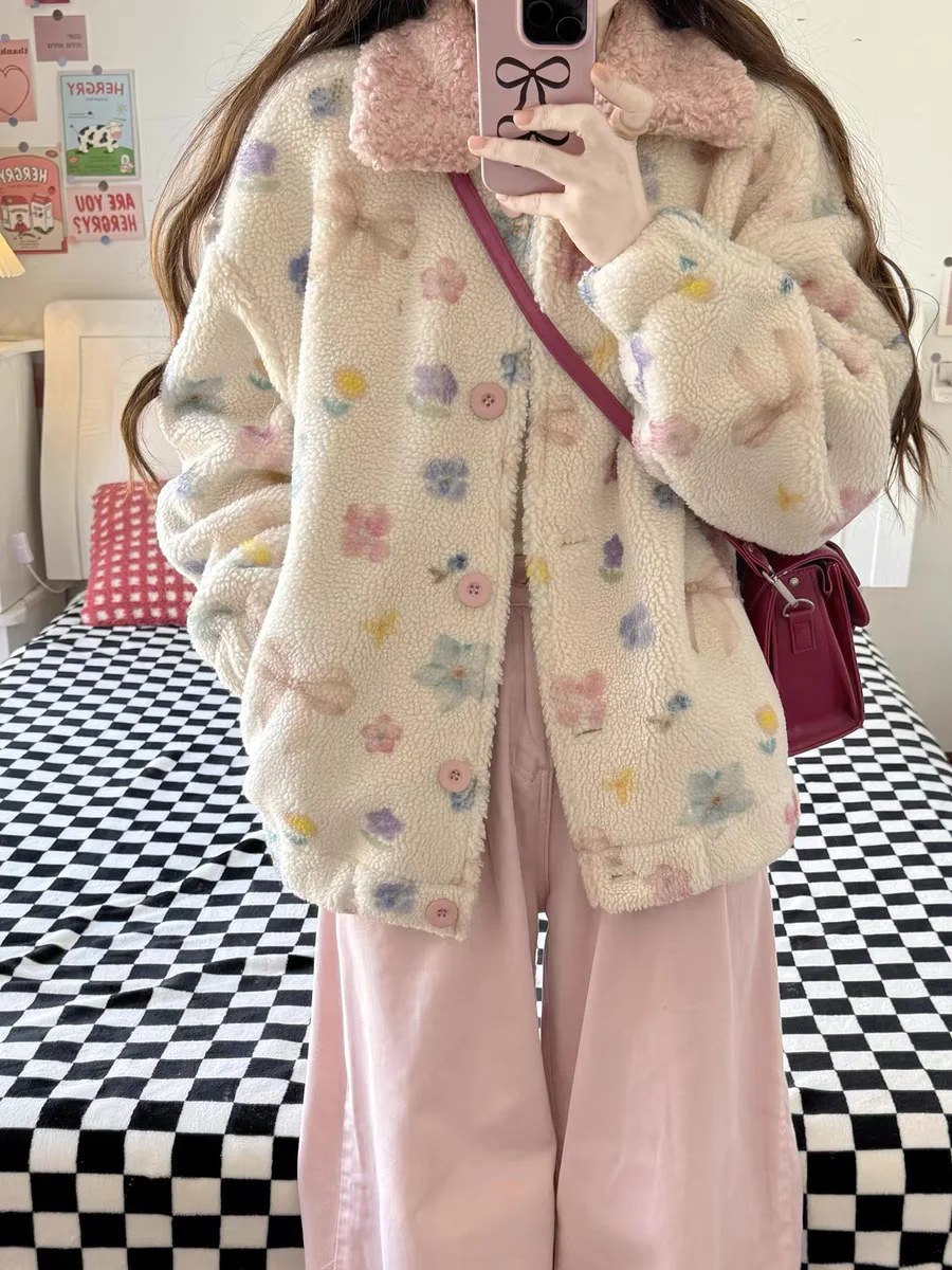 Pink Lamb Fur Jaet Women's Winter Thiened Fce Lined Small Size Autumn Winter Top Unique Sli Commute Korean Sle
Pink Lamb Fur Jaet Women's Winter Thiened Fce Lined Small Size Autumn Winter Top Unique Sli Commute Korean Sle
