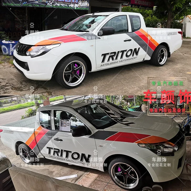 Car stickers FOR Mitsubishi TRITON body custom modified off-road sports decoration vinyl film accessories
Car stickers FOR Mitsubishi TRITON body custom modified off-road sports decoration vinyl film accessories