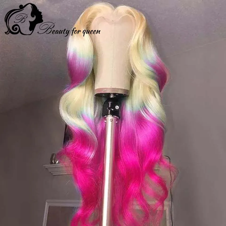 Cosplay Colored Highlight Pink Body Wave 13x4 HD Lace Front Wigs Brazilian Red Purple Human Hair Wig Pre Plucked 180 Density
Cosplay Colored Highlight Pink Body Wave 13x4 HD Lace Front Wigs Brazilian Red Purple Human Hair Wig Pre Plucked 180 Density