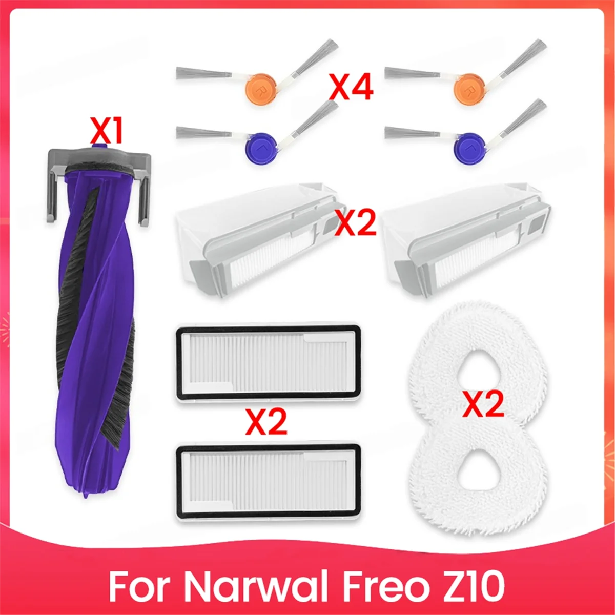 FZFZ для Freo Z10, детали для пылесоса, основной ролик, боковая щетка, фильтр Hepa, швабра, тканевый мешок для пыли, аксессуары
FZFZ для Freo Z10, детали для пылесоса, основной ролик, боковая щетка, фильтр Hepa, швабра, тканевый мешок для пыли, аксессуары