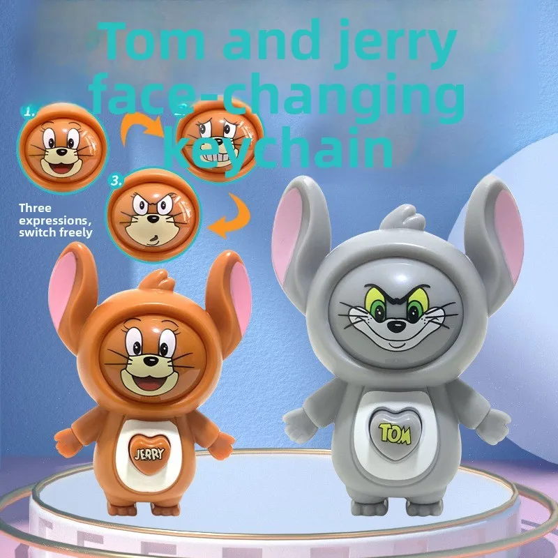 Cat and mouse Tom Jerry press face-changing doll pendant keychain ornament decompression toy birthday gift
Cat and mouse Tom Jerry press face-changing doll pendant keychain ornament decompression toy birthday gift