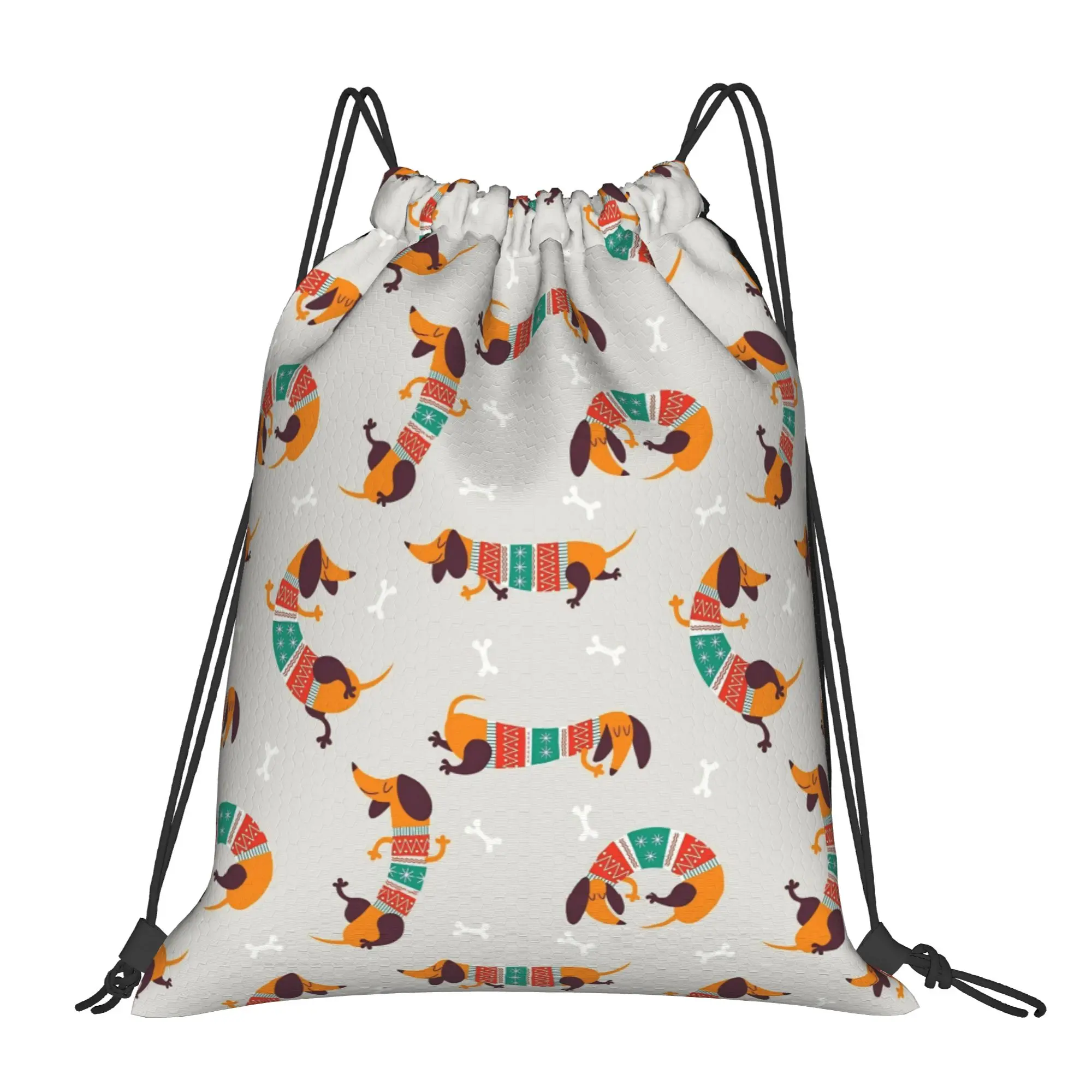 Happy Dachshund Christmas Backpack Drawstring Basketball Bags Water Resistant Dogs Animal String Sackpack 36cm (W) x 43cm (H)
Happy Dachshund Christmas Backpack Drawstring Basketball Bags Water Resistant Dogs Animal String Sackpack 36cm (W) x 43cm (H)