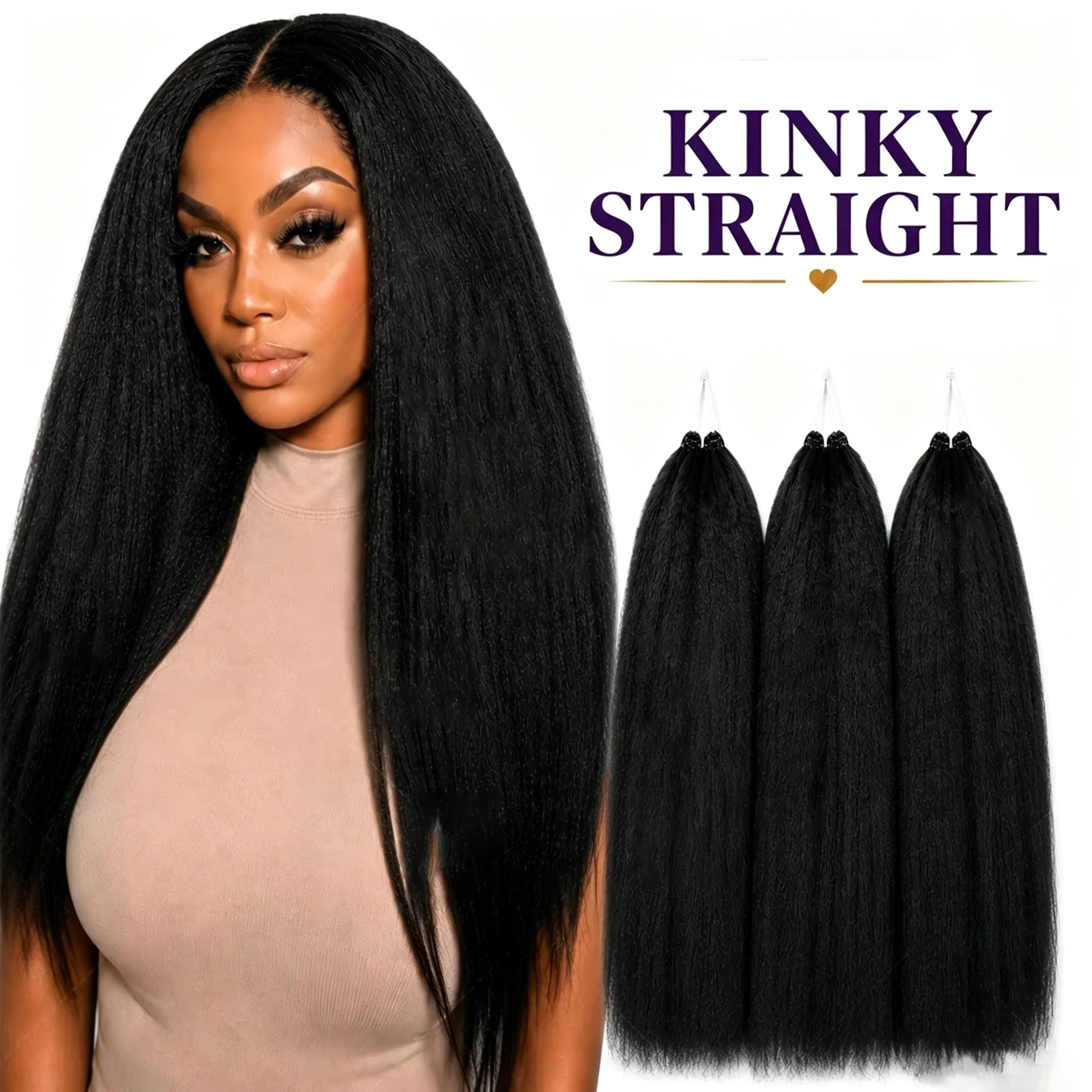 Kinky Straight Crochet Human Hair Pre Looped Feather Real Human Hair Extensions Reusable Invisible Pre-Separated Knotless
Kinky Straight Crochet Human Hair Pre Looped Feather Real Human Hair Extensions Reusable Invisible Pre-Separated Knotless