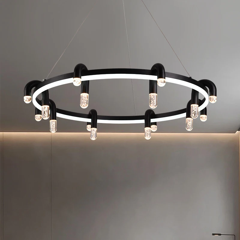 Italian minimalist round bedroom living room chandelier modern simple atmospheric living room lamp light luxury crystal high-end
Italian minimalist round bedroom living room chandelier modern simple atmospheric living room lamp light luxury crystal high-end