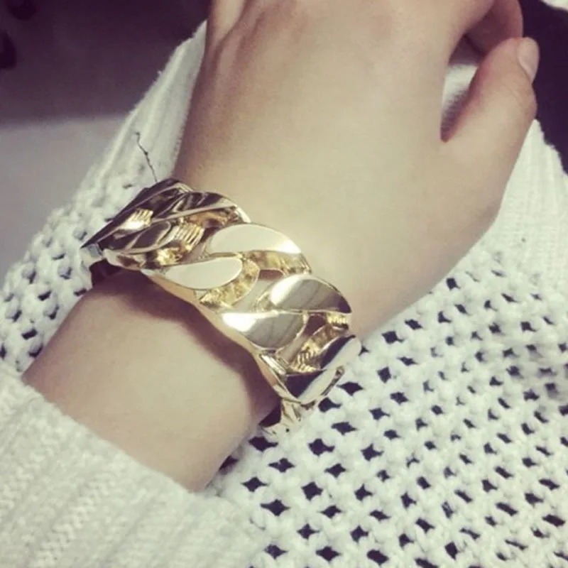 DIY accessories European and American exaggerated metal wide bracelets, fashionable women's bracelets, personalized bracelets, h
DIY accessories European and American exaggerated metal wide bracelets, fashionable women's bracelets, personalized bracelets, h