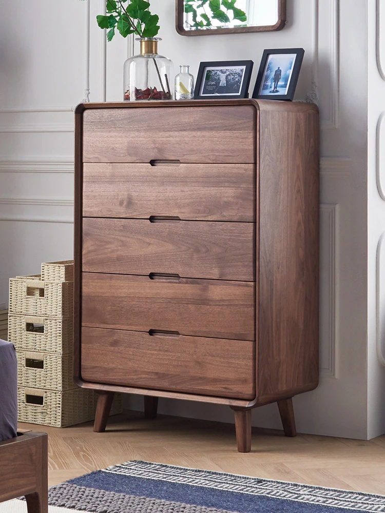 North American black walnut five bucket cabinet, solid wood storage cabinet, Nordic living room cabinet, bedroom storage
North American black walnut five bucket cabinet, solid wood storage cabinet, Nordic living room cabinet, bedroom storage