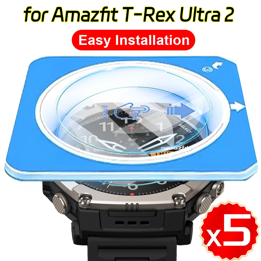 1/3/5pcs Tempered Glass with Auto-alignment Install Kit for Amazfit T-Rex Ultra 2 Screen Protectors HD Clear 9H Protective Film
1/3/5pcs Tempered Glass with Auto-alignment Install Kit for Amazfit T-Rex Ultra 2 Screen Protectors HD Clear 9H Protective Film