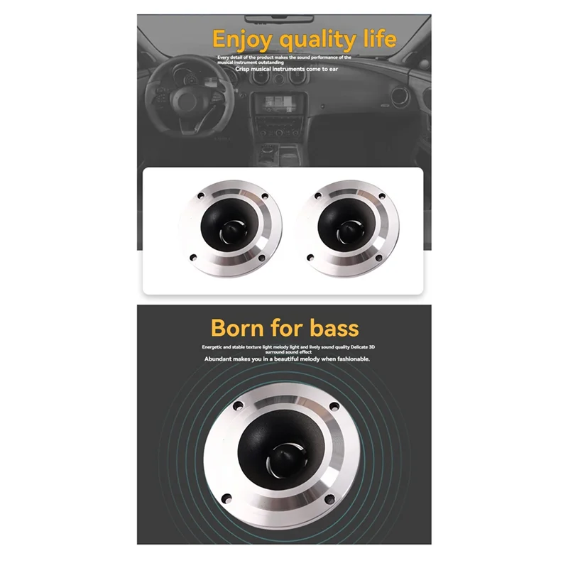 N93R Tweeter Speaker, 4 Ohm 150W, Professional Treble Horn For Car Audio Modification
N93R Tweeter Speaker, 4 Ohm 150W, Professional Treble Horn For Car Audio Modification
