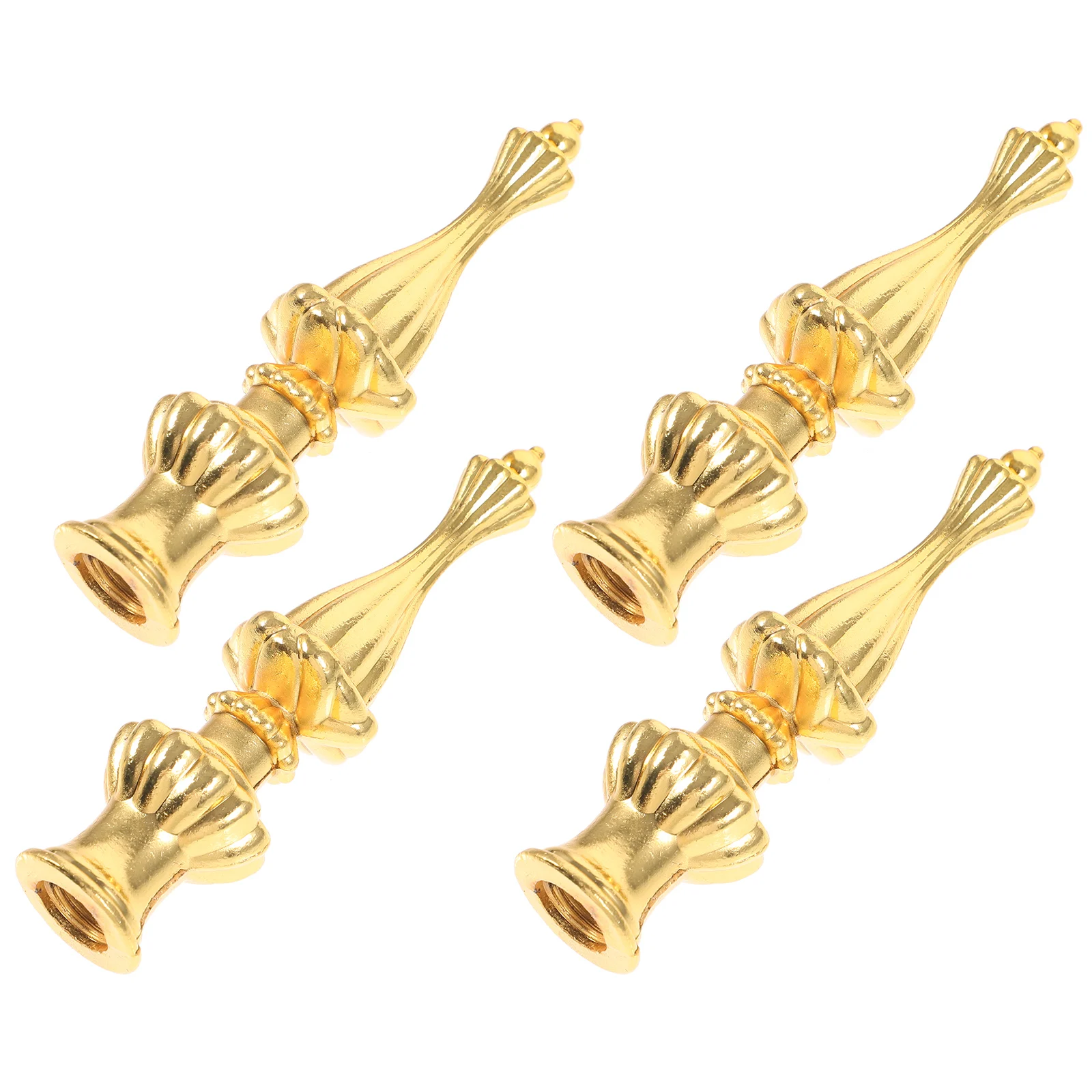 4 pcs Gold Knobs Decorative Lighting Finials for Lamp Shades Table Floor Lamps Desk Caps Metal Sturdy Practical
4 pcs Gold Knobs Decorative Lighting Finials for Lamp Shades Table Floor Lamps Desk Caps Metal Sturdy Practical