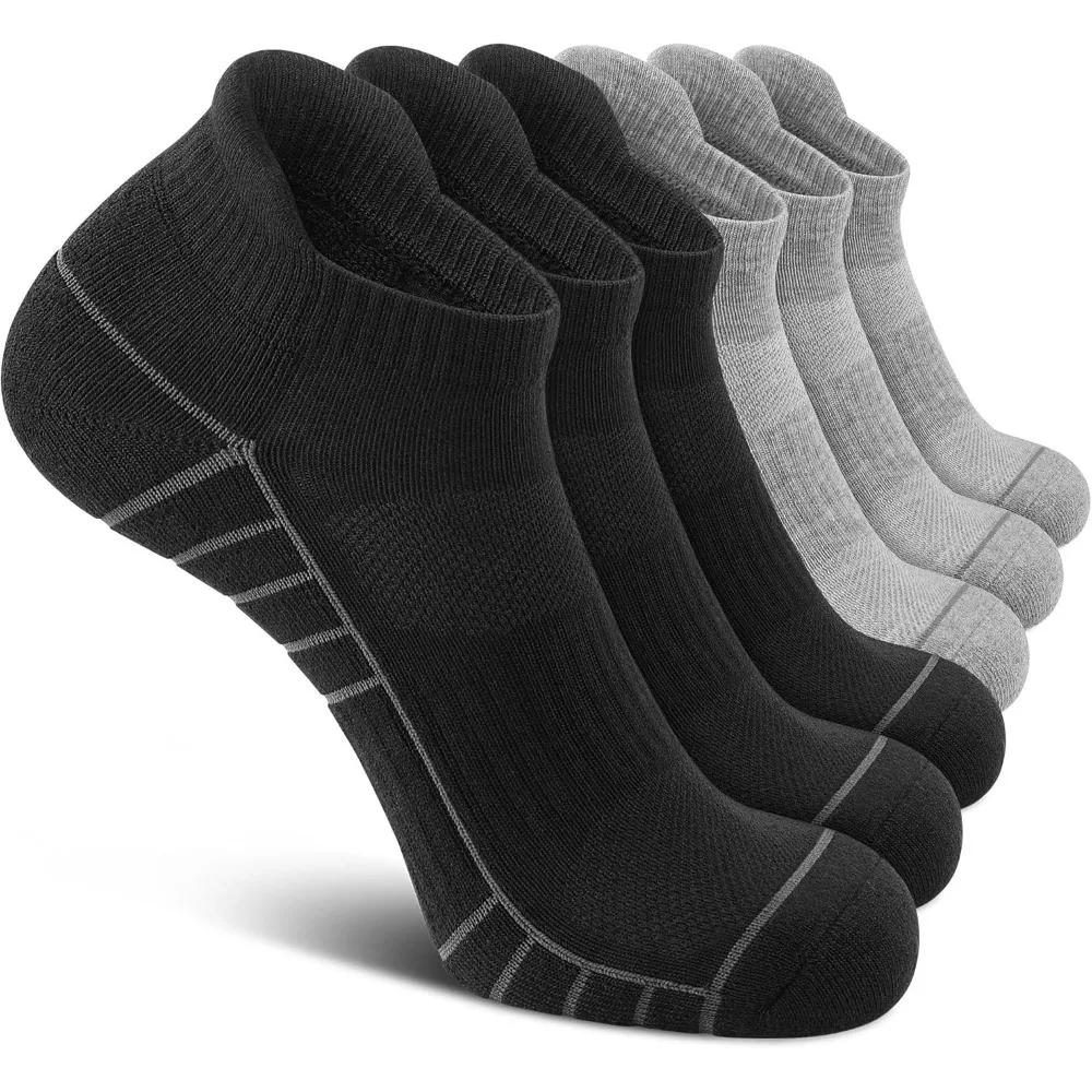 Low Cut Athletic Ankle Socks - Cushioned, Soft & Breathable, Anti-Blister Tab, 6 Pairs Men & Women
Low Cut Athletic Ankle Socks - Cushioned, Soft & Breathable, Anti-Blister Tab, 6 Pairs Men & Women