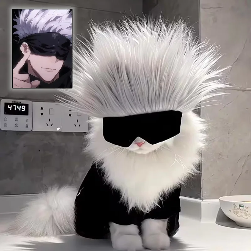 Blindfold Jujutsu Kaisen Blinder Pet Cat Dog Cosplay Shading Satoru Gojo Cat Headgear Cap Hat Spoof Head Covering Birthday Gifts
Blindfold Jujutsu Kaisen Blinder Pet Cat Dog Cosplay Shading Satoru Gojo Cat Headgear Cap Hat Spoof Head Covering Birthday Gifts