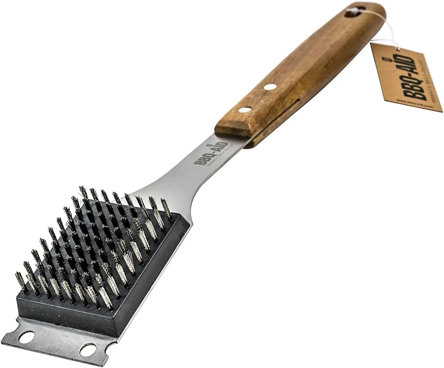 Grill Brush & Scraper with Long Wooden Handle, Replaceable Stainless Steel Head, Safe for All Grills
Grill Brush & Scraper with Long Wooden Handle, Replaceable Stainless Steel Head, Safe for All Grills