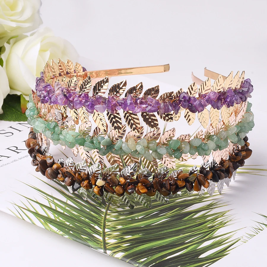 1pc Natural Crystal Stone Headbands Healing Stone Rose Quartz Fluroite Amethyst Hairbands For Women Girls Hair Accessories
1pc Natural Crystal Stone Headbands Healing Stone Rose Quartz Fluroite Amethyst Hairbands For Women Girls Hair Accessories