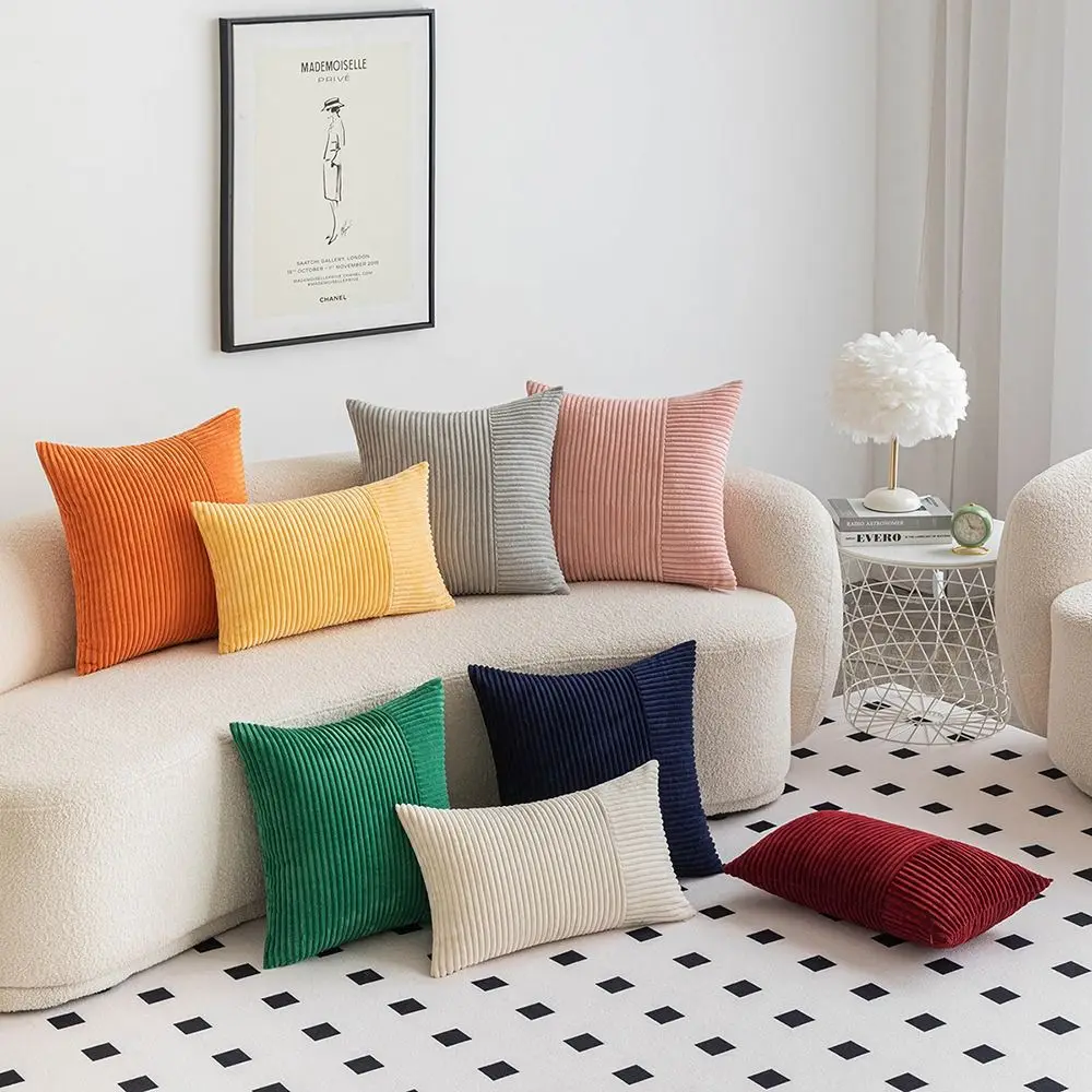 Corduroy Stitching Pillowcase Solid Color Cushion Cover 45*45cm 30*50cm 50*50cm Sofa Bed Decor Pillow Case Throw Pillow Cover
Corduroy Stitching Pillowcase Solid Color Cushion Cover 45*45cm 30*50cm 50*50cm Sofa Bed Decor Pillow Case Throw Pillow Cover