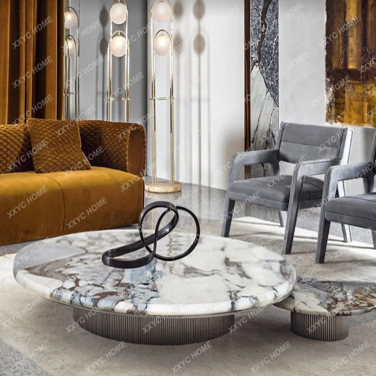 Light Luxury Natural Marble round Tea Table Minimalist Style Modern Minimalist Living Room Home New
Light Luxury Natural Marble round Tea Table Minimalist Style Modern Minimalist Living Room Home New