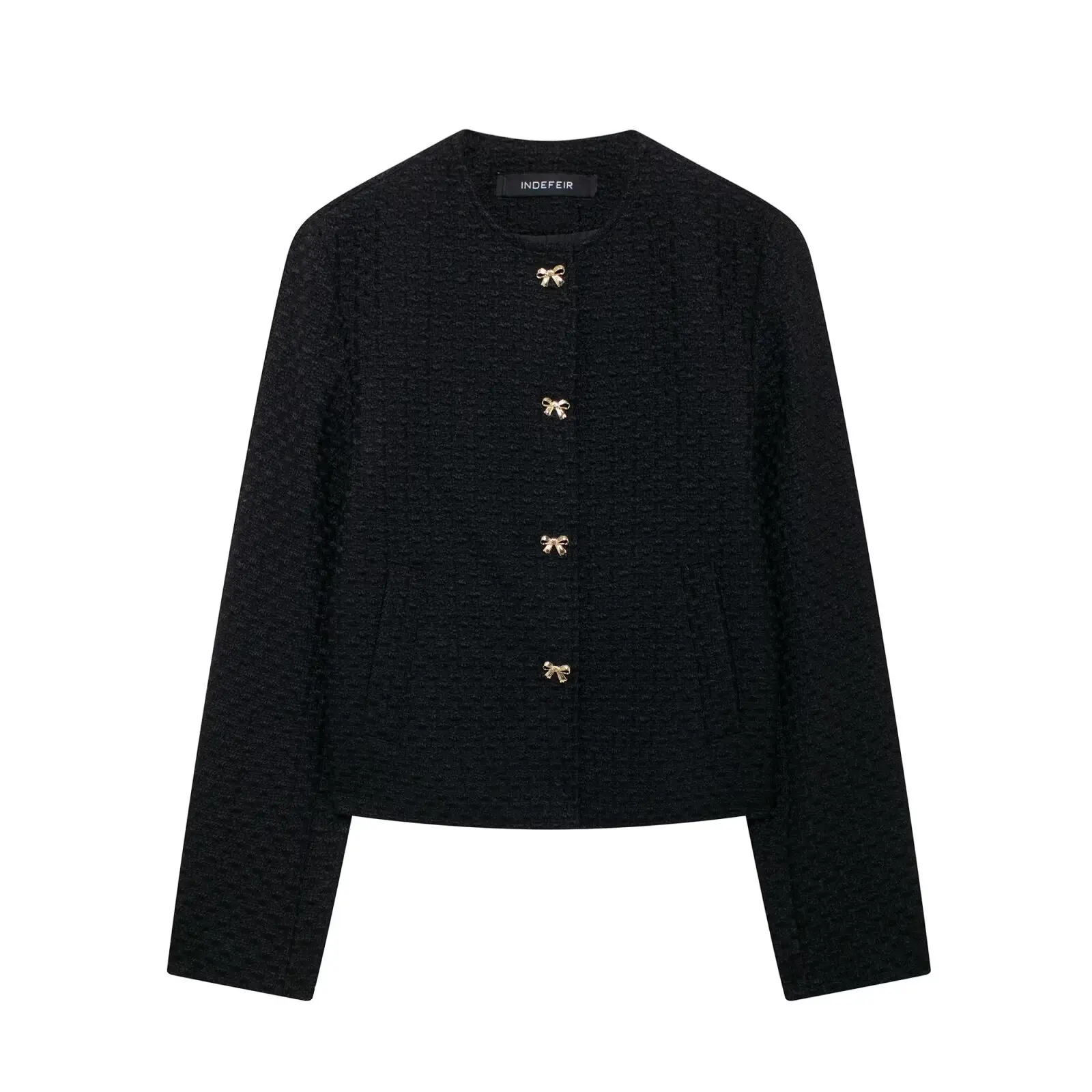 Осенняя короткая куртка в европейском и американском стиле с бантом и пуговицами, текстурный дизайн, женский модный топ 5854521
Осенняя короткая куртка в европейском и американском стиле с бантом и пуговицами, текстурный дизайн, женский модный топ 5854521