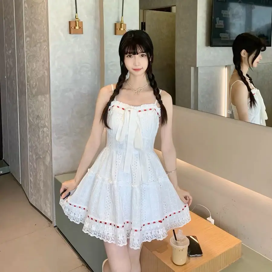 Balletcore White Lace Dress 2025 Summer Sleeveless Mini Dress Women Sheer Mesh Corset Waist Ethereal Aesthetic Date Night Outfit
Balletcore White Lace Dress 2025 Summer Sleeveless Mini Dress Women Sheer Mesh Corset Waist Ethereal Aesthetic Date Night Outfit