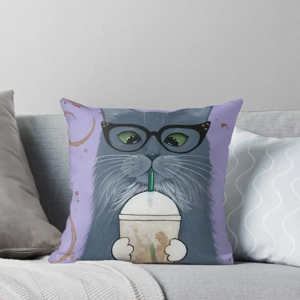 Grey Cat with Iced Coffee Throw Pillow pillowcases for sofa cushions Pillow Covers Decorative Luxury Pillow Cover
Grey Cat with Iced Coffee Throw Pillow pillowcases for sofa cushions Pillow Covers Decorative Luxury Pillow Cover