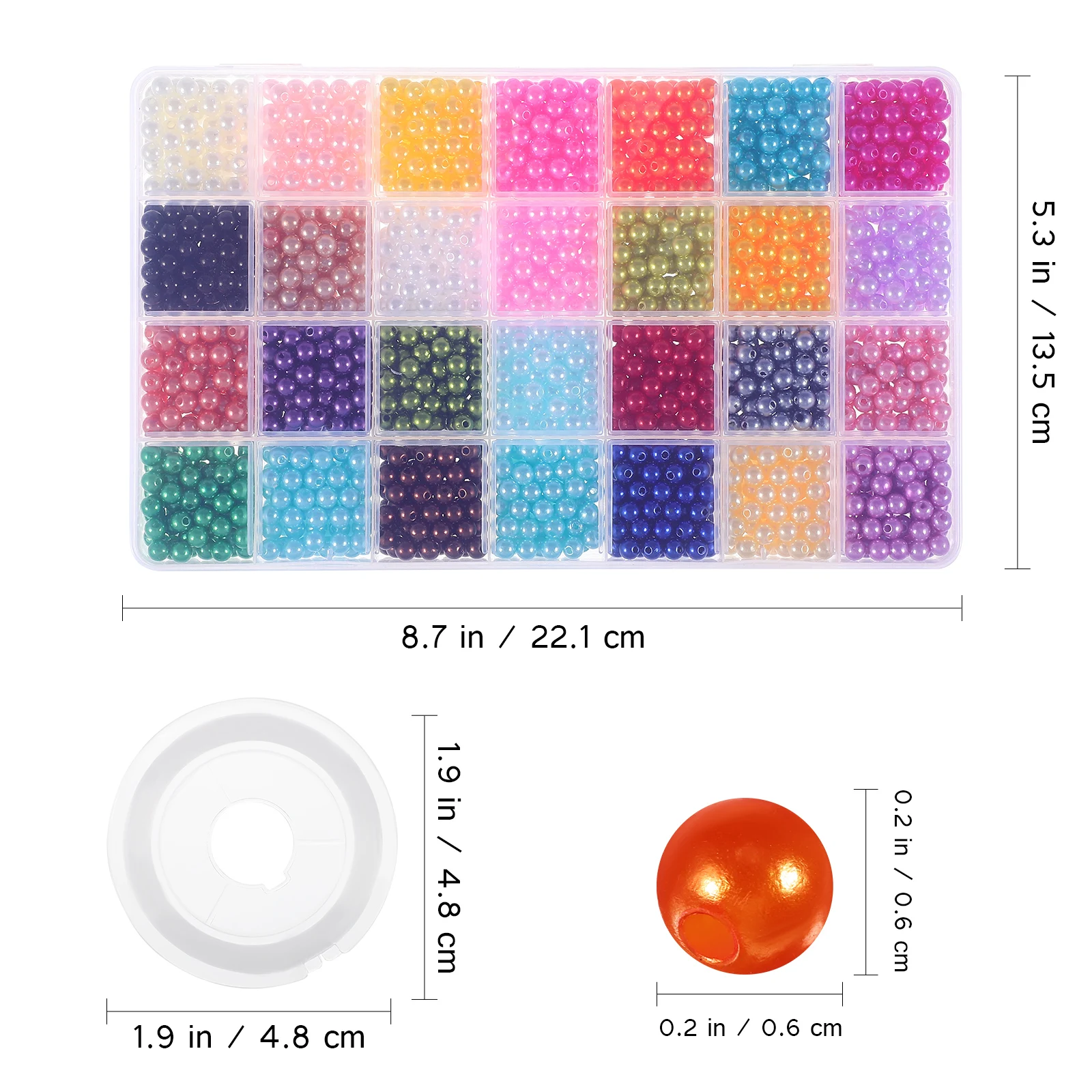 1960Pcs Artificial Beads 6mm Colorful Loose Beads For Diy Jewelry Making Necklace Bracelet Design Projects
1960Pcs Artificial Beads 6mm Colorful Loose Beads For Diy Jewelry Making Necklace Bracelet Design Projects
