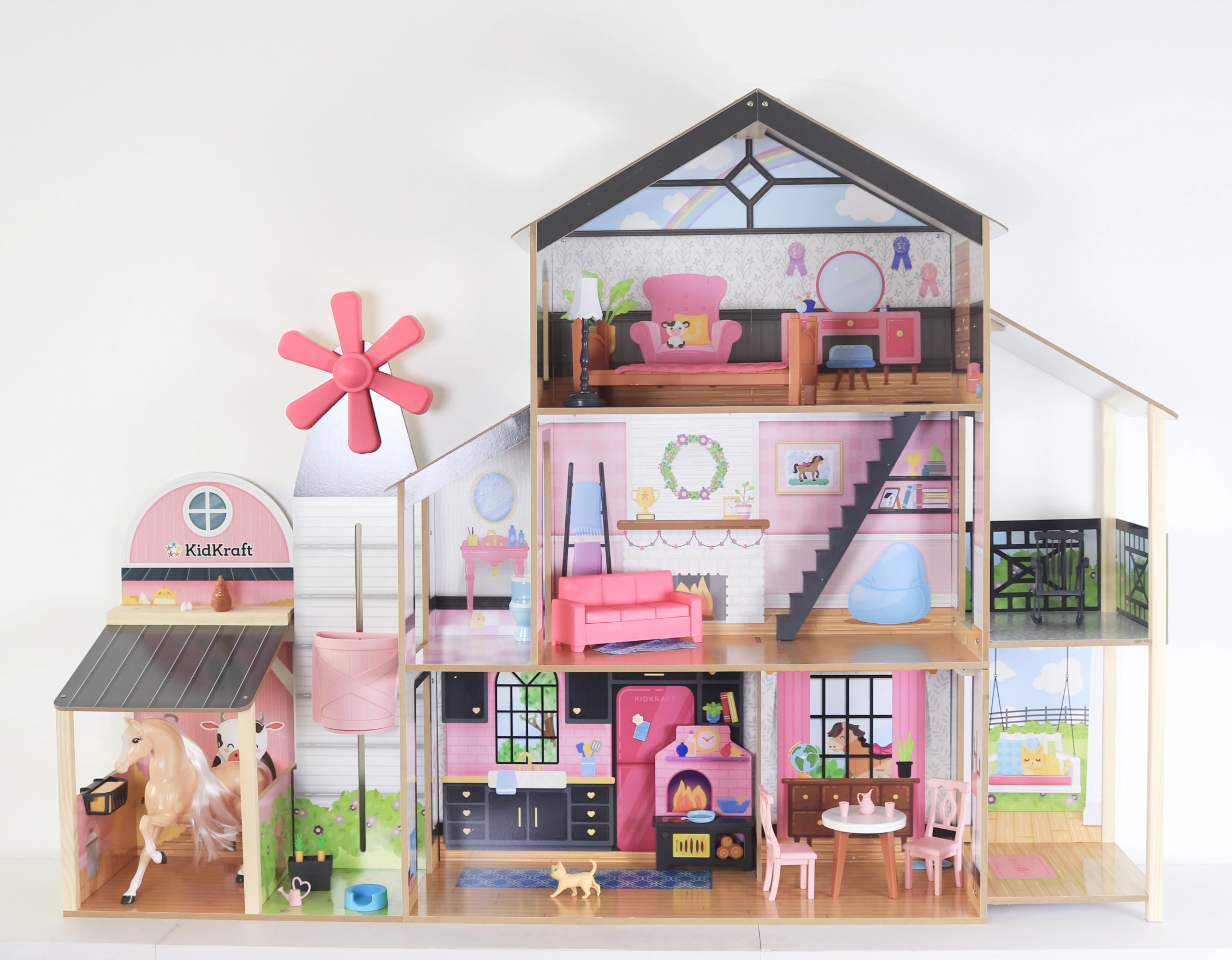 Hot Selling Role Playing Toys Wooden Luxury Large Three Story Doll House Diy Dream Dollhouse Set with Furniture for Kids
Hot Selling Role Playing Toys Wooden Luxury Large Three Story Doll House Diy Dream Dollhouse Set with Furniture for Kids