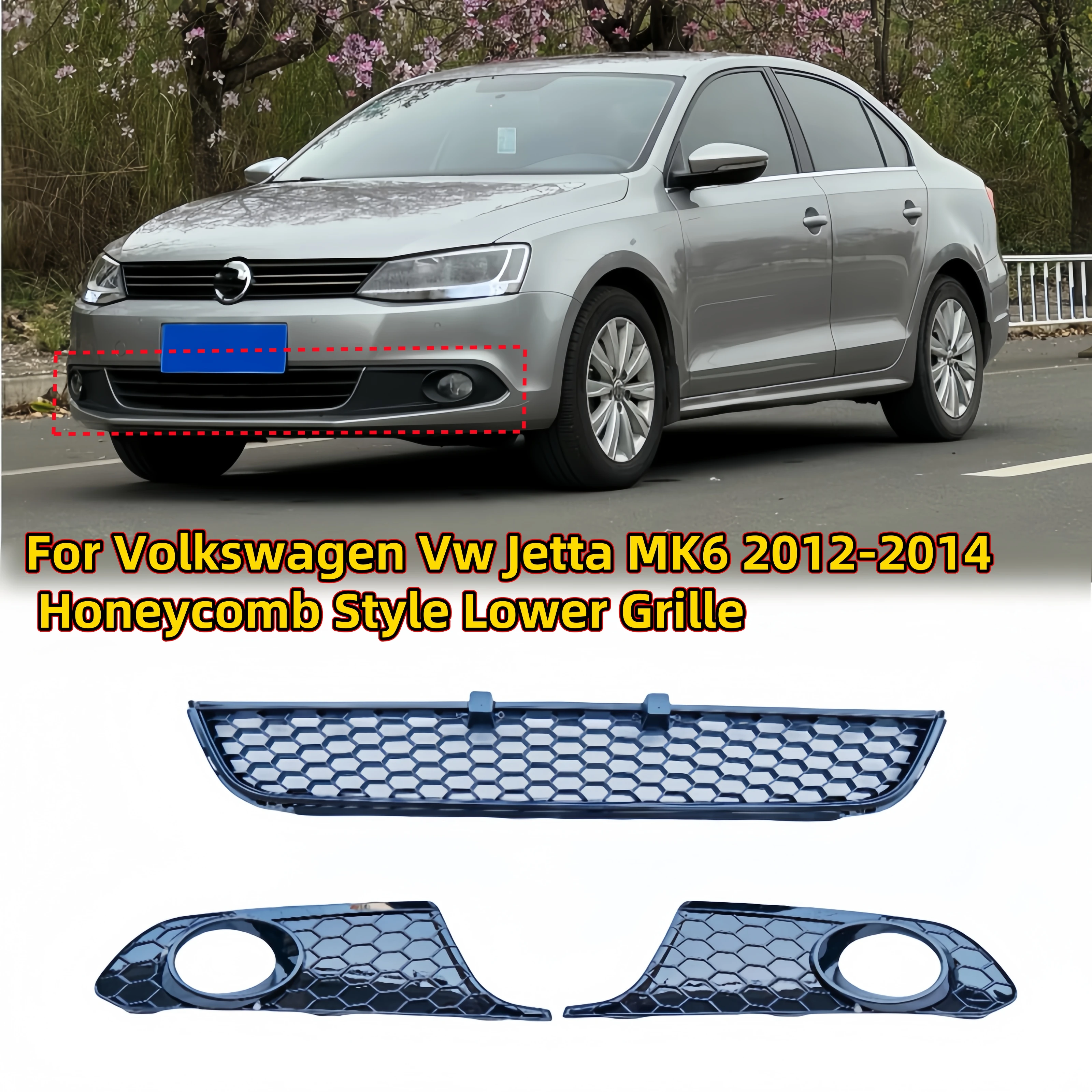 Front Lower Bumper Center Grille Honeycomb Mesh Grill For Volkswagen VW Jetta MK6 2012 2013 2014 for GLI Style Racing Grills
Front Lower Bumper Center Grille Honeycomb Mesh Grill For Volkswagen VW Jetta MK6 2012 2013 2014 for GLI Style Racing Grills