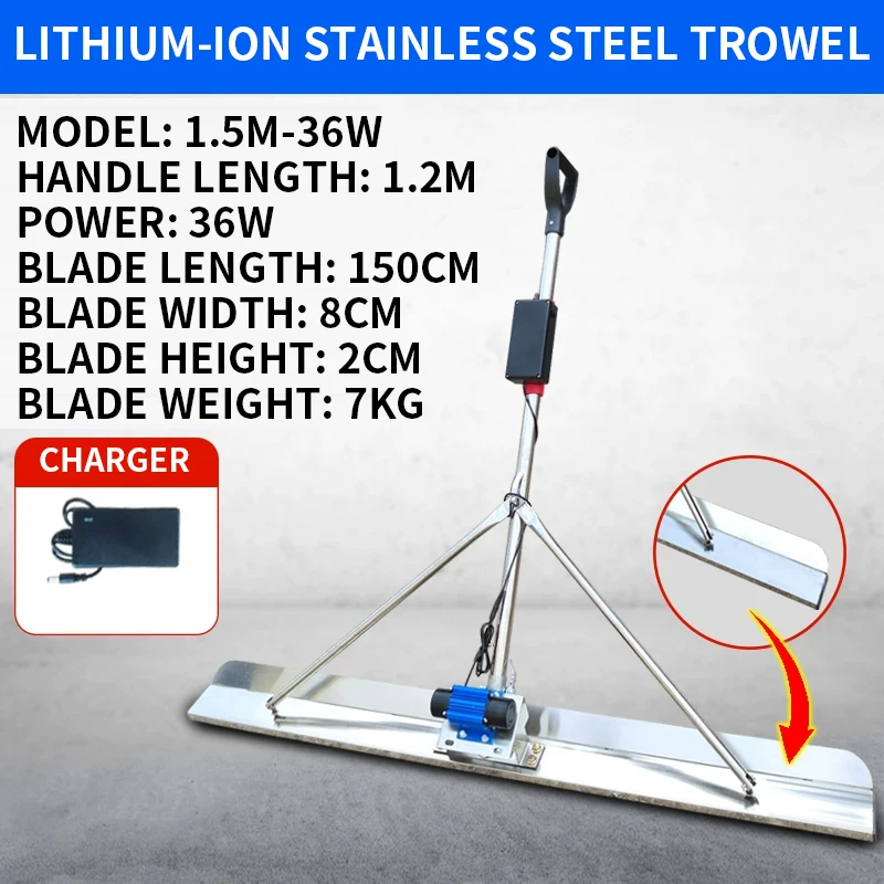 Portable Lithium Electric Cement Leveling Screed 2M Construction Indoor Floor Grading Vibrating Ruler
Portable Lithium Electric Cement Leveling Screed 2M Construction Indoor Floor Grading Vibrating Ruler