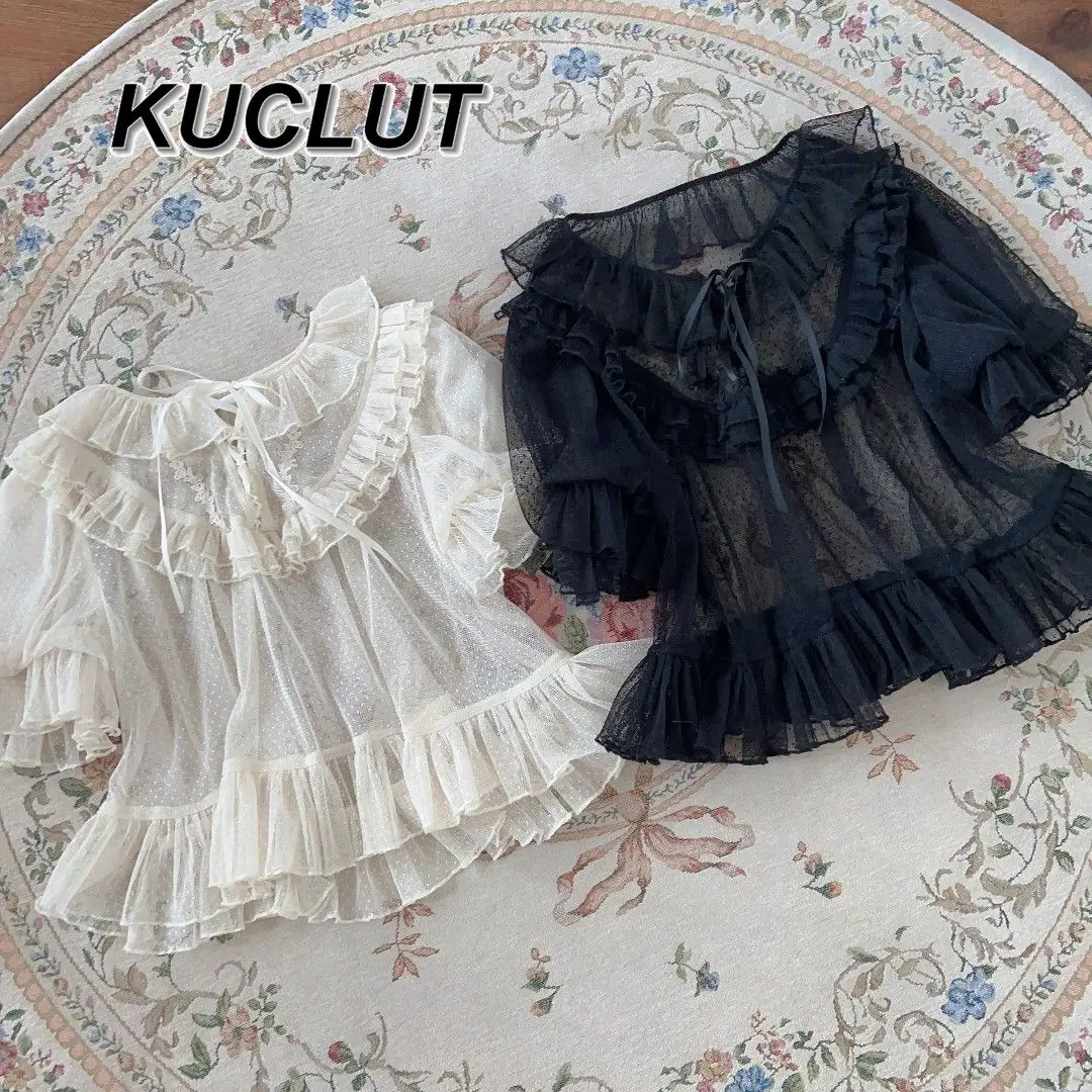 Japanese Style 2025 New Sweet and Cute Lolita Bottom Shirt for Lady Lace Mesh Women's Long Sleeve Tops Spring Summer
Japanese Style 2025 New Sweet and Cute Lolita Bottom Shirt for Lady Lace Mesh Women's Long Sleeve Tops Spring Summer