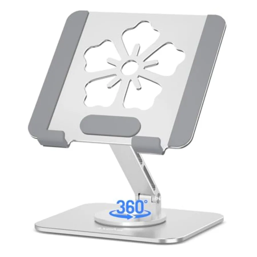 Tablet Stand for iPad 360 Rotating Aluminum Foldable Holder Adjustable Desk Stand Fits iPad Pro 12.9/11 Samsung Galaxy Tab Port
Tablet Stand for iPad 360 Rotating Aluminum Foldable Holder Adjustable Desk Stand Fits iPad Pro 12.9/11 Samsung Galaxy Tab Port